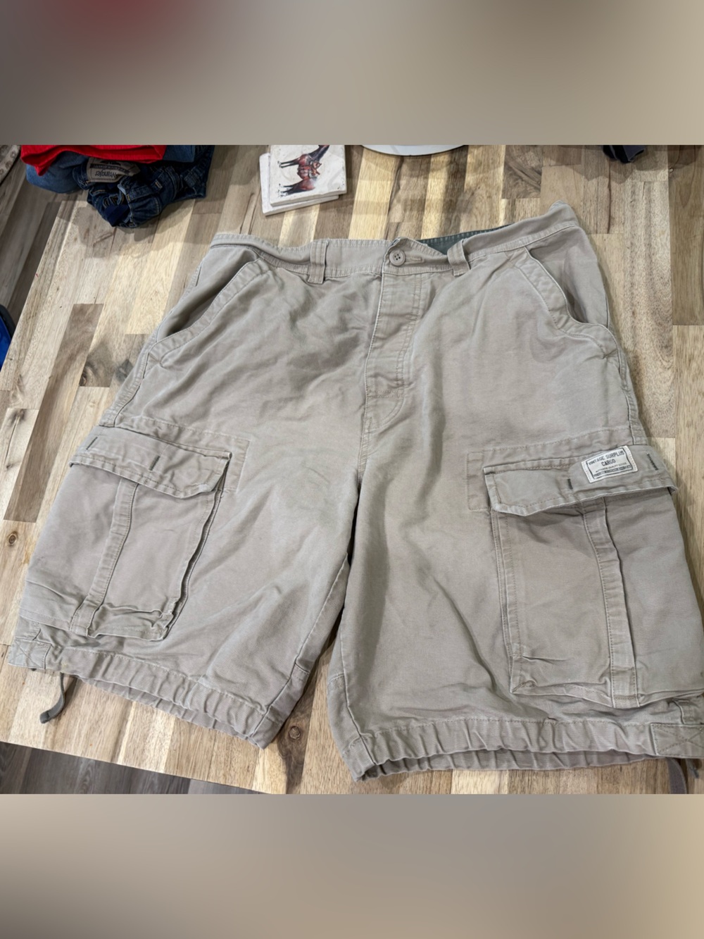 Cargo Men's Beige Utility Cargo Shorts